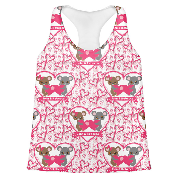 Custom Valentine's Day Womens Racerback Tank Top - 2X Large (Personalized)