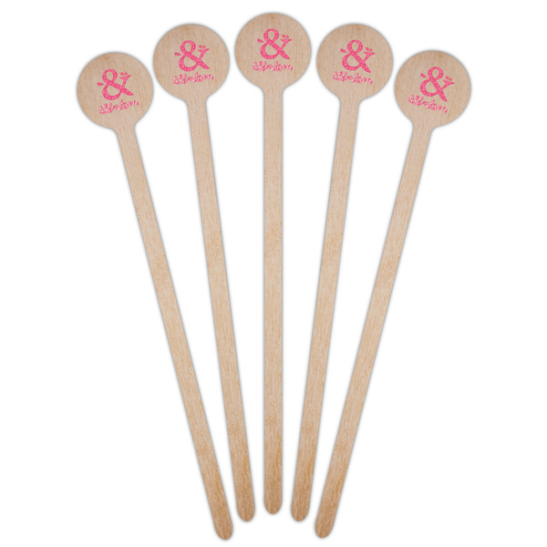 Valentine's Day Wooden 6" Stir Stick - Round - Fan View