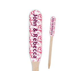 Valentine's Day Paddle Wooden Food Picks - Single Sided (Personalized)