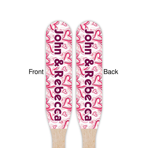 Valentine's Day Wooden Food Pick - Paddle - Double Sided - Front & Back