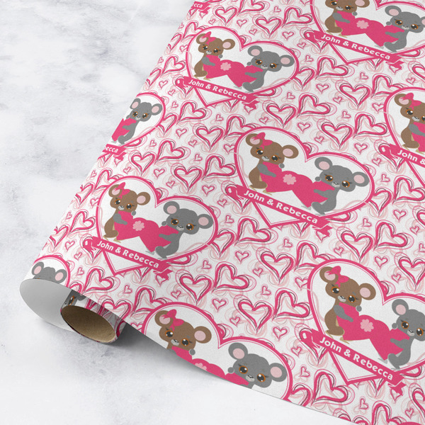 Custom Valentine's Day Wrapping Paper Roll - Medium - Matte (Personalized)