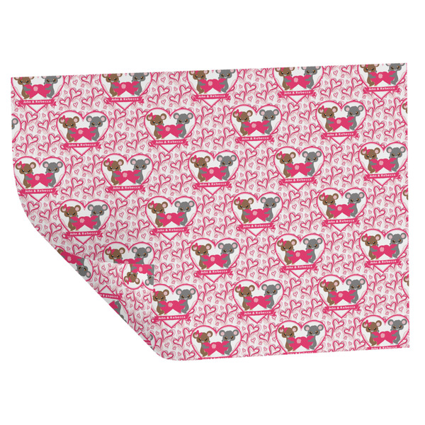 Custom Valentine's Day Wrapping Paper Sheets - Double-Sided - 20" x 28" (Personalized)