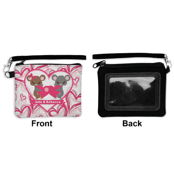 Valentine's Day Wristlet ID Cases - Front & Back