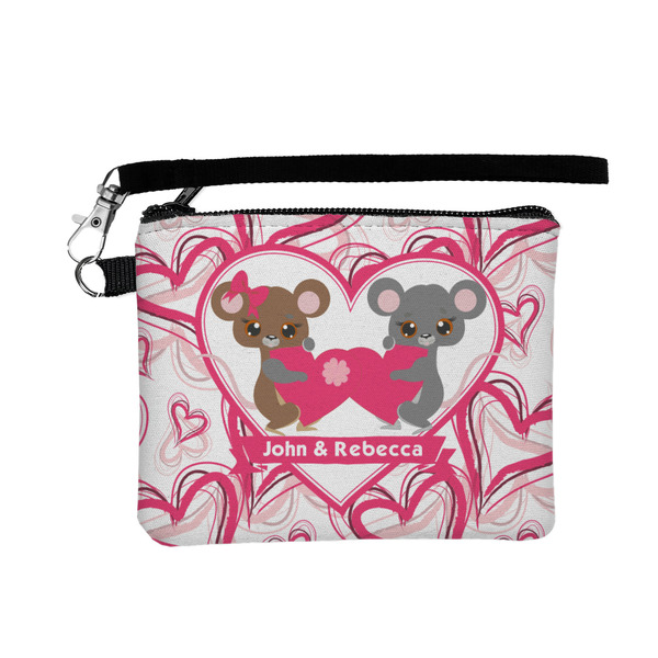 Custom Valentine's Day Wristlet ID Case w/ Couple's Names