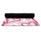 Valentine's Day Yoga Mat Rolled up Black Rubber Backing