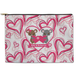 Valentine's Day Zipper Pouch - Large - 12.5"x8.5" (Personalized)