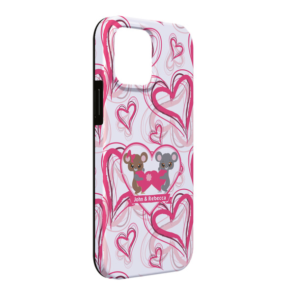 Custom Valentine's Day iPhone Case - Rubber Lined - iPhone 13 Pro Max (Personalized)