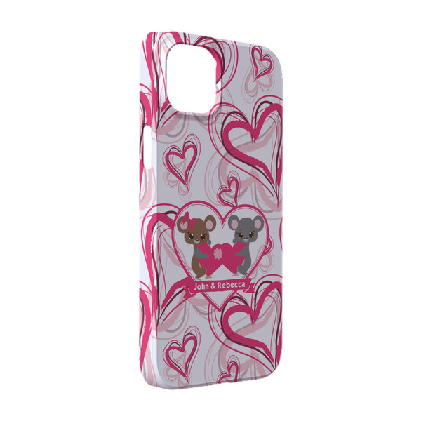 Custom Valentine's Day iPhone Case - Plastic - iPhone 14 Pro (Personalized)