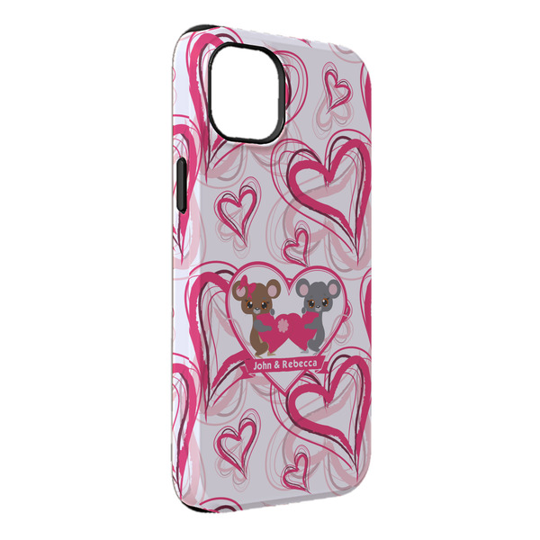 Custom Valentine's Day iPhone Case - Rubber Lined - iPhone 14 Pro Max (Personalized)