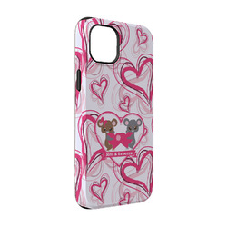 Valentine's Day iPhone Case - Rubber Lined - iPhone 14 Pro (Personalized)