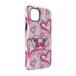 Valentine's Day iPhone Case - Rubber Lined - iPhone 14 (Personalized)
