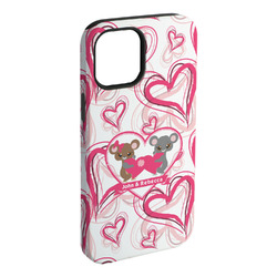 Valentine's Day iPhone Case - Rubber Lined - iPhone 15 Plus (Personalized)