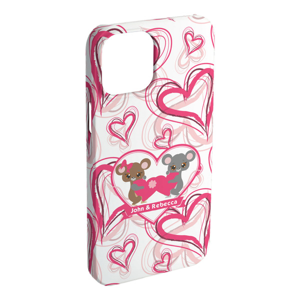 Custom Valentine's Day iPhone Case - Plastic (Personalized)