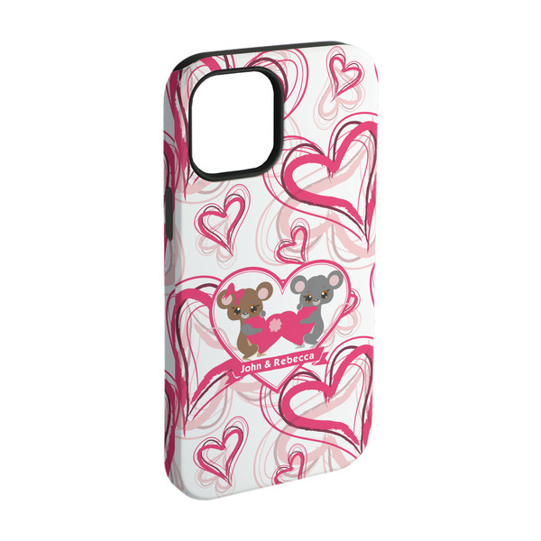 Custom Valentine's Day iPhone Case - Rubber Lined - iPhone 15 Pro (Personalized)