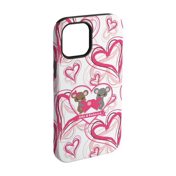 Custom Valentine's Day iPhone Case - Rubber Lined - iPhone 15 (Personalized)