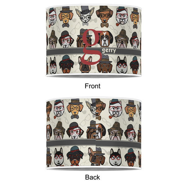 Hipster Dogs 12" Drum Lampshade - APPROVAL (Poly Film)