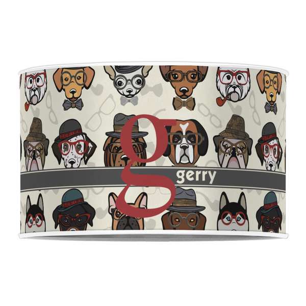 Hipster Dogs 12" Drum Lampshade - FRONT (Poly Film)