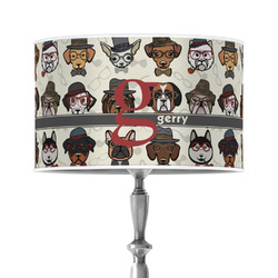 Hipster Dogs 12" Drum Lamp Shade - Poly-film (Personalized)
