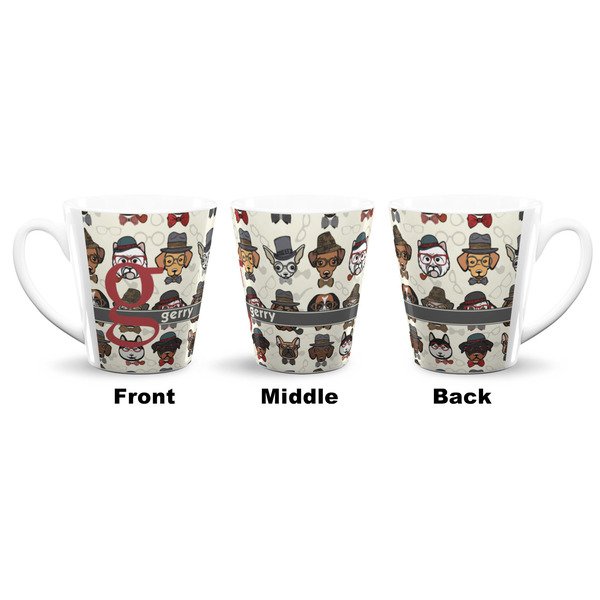 Hipster Dogs 12 Oz Latte Mug - Approval