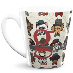 Hipster Dogs 12 Oz Latte Mug (Personalized)