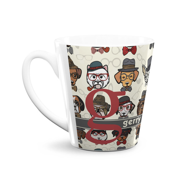 Hipster Dogs 12 Oz Latte Mug - Front