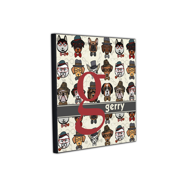 Hipster Dogs 12x12 Wood Print - Angle View