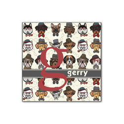 Hipster Dogs Wood Print - 12x12 (Personalized)