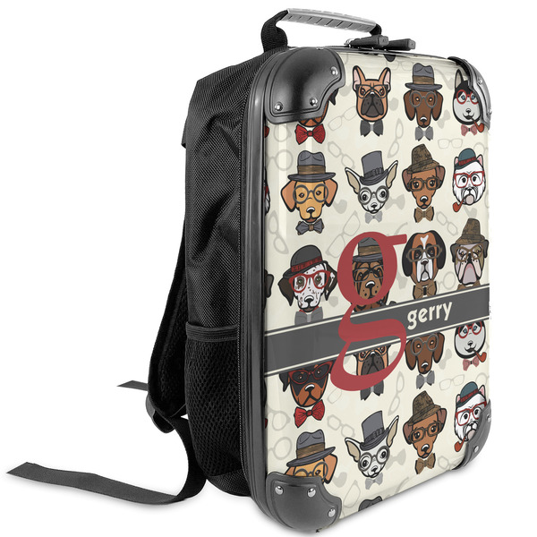 Custom Hipster Dogs Kids Hard Shell Backpack (Personalized)