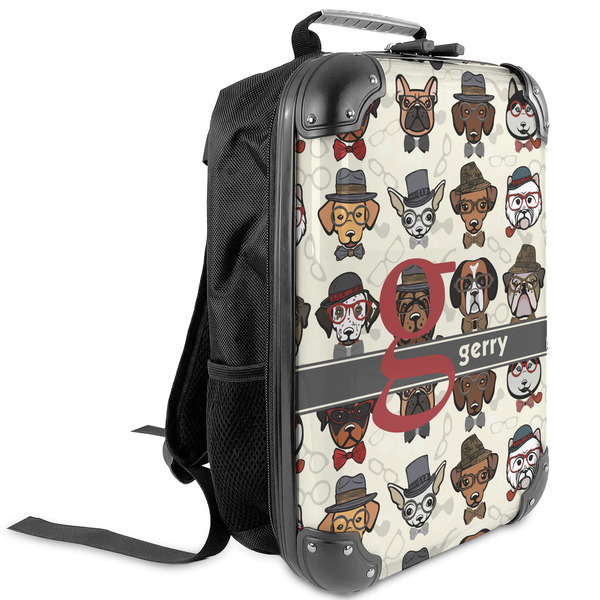 Custom Hipster Dogs Kids Hard Shell Backpack (Personalized)