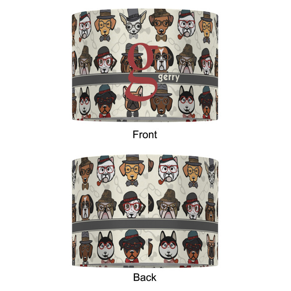 Hipster Dogs 16" Drum Lampshade - APPROVAL (Fabric)