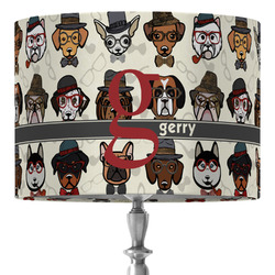 Hipster Dogs 16" Drum Lamp Shade - Fabric (Personalized)