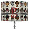 Hipster Dogs 16" Drum Lamp Shade - Fabric (Personalized)