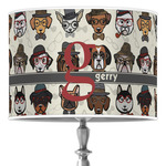 Hipster Dogs 16" Drum Lamp Shade - Poly-film (Personalized)