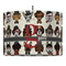 Hipster Dogs 16" Drum Lampshade - PENDANT (Fabric)