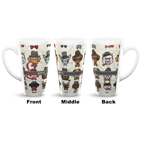 Hipster Dogs 16 Oz Latte Mug - Approval
