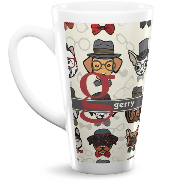 Custom Hipster Dogs Latte Mug (Personalized)