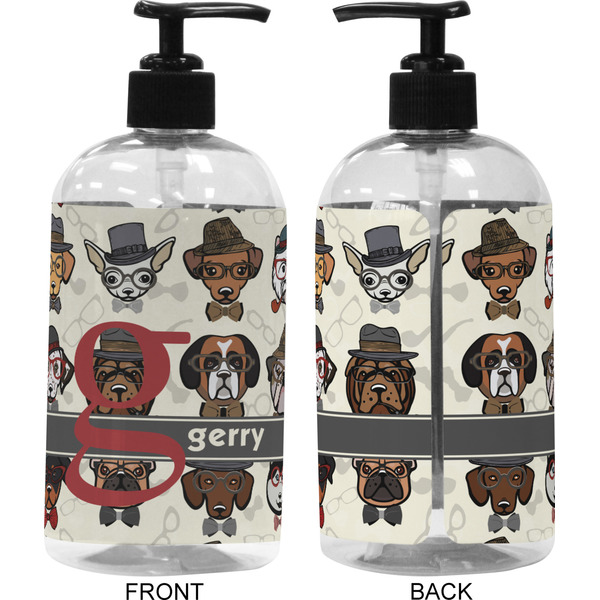 Hipster Dogs 16 oz Plastic Liquid Dispenser (Approval)