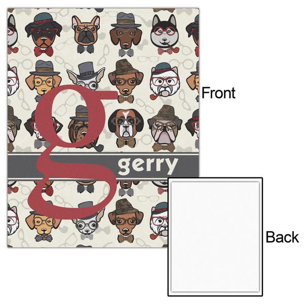 Hipster Dogs 16x20 - Matte Poster - Front & Back