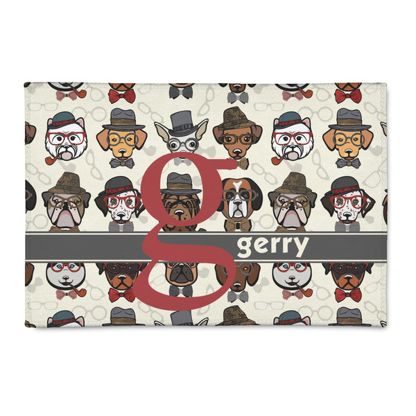 Custom Hipster Dogs Patio Rug (Personalized)