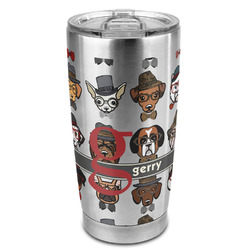 Hipster Dogs 20oz Stainless Steel Double Wall Tumbler - Full Print (Personalized)