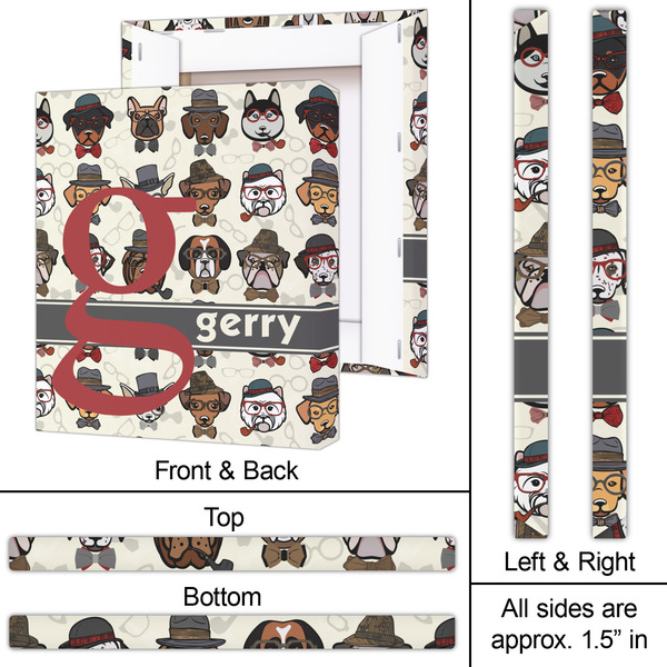 Hipster Dogs 20x24 - Canvas Print - Approval