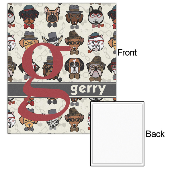 Hipster Dogs 20x24 - Matte Poster - Front & Back