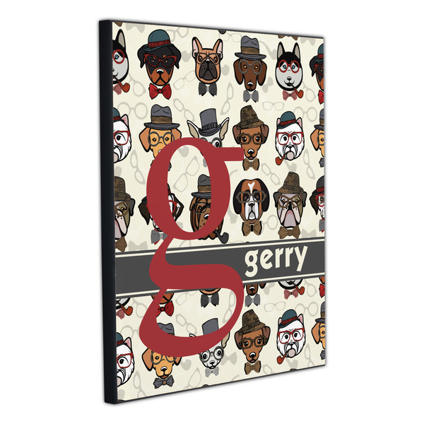 Hipster Dogs 20x24 Wood Print - Angle View