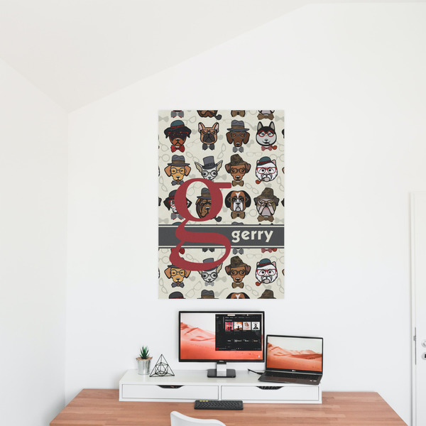 Hipster Dogs 24x36 - Matte Poster - On the Wall