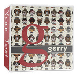 Hipster Dogs 3-Ring Binder - 2 inch (Personalized)