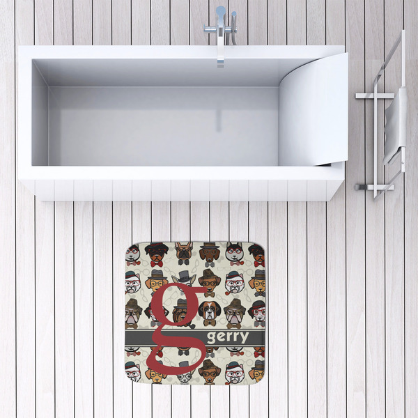 Hipster Dogs 48x48 Foam Memory Mat - LIFESTYLE