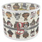 Hipster Dogs 8" Drum Lampshade - ANGLE Poly-Film