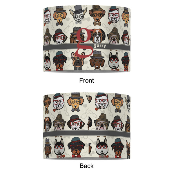 Hipster Dogs 8" Drum Lampshade - APPROVAL (Fabric)