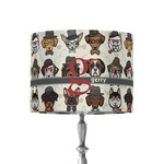 Hipster Dogs 8" Drum Lamp Shade - Fabric (Personalized)