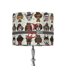 Hipster Dogs 8" Drum Lamp Shade - Fabric (Personalized)